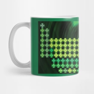 St. Patrick's Day Green Shamrock Periodic Table Mug